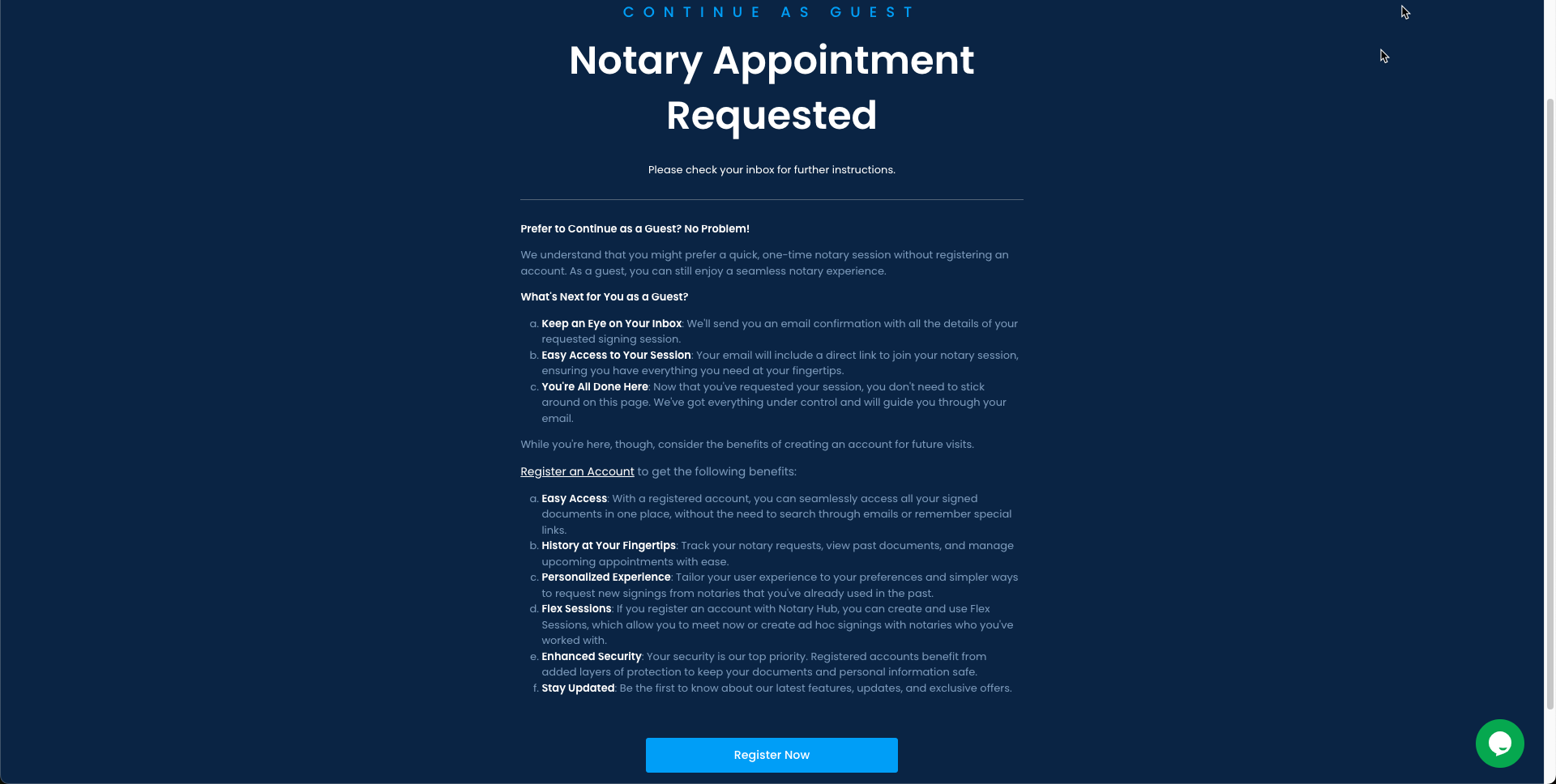 Appointment Request Confirmation