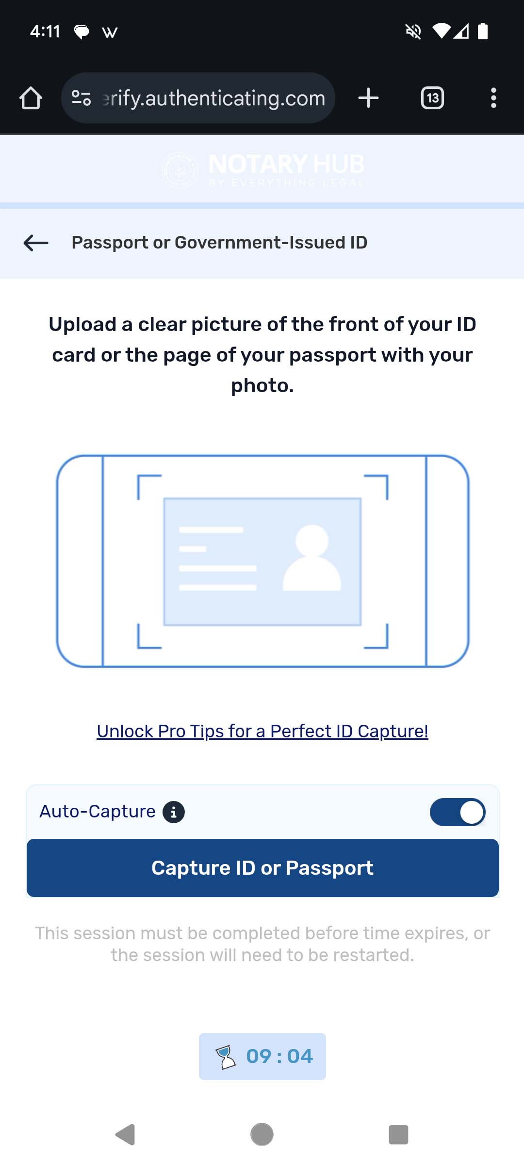 Upload ID