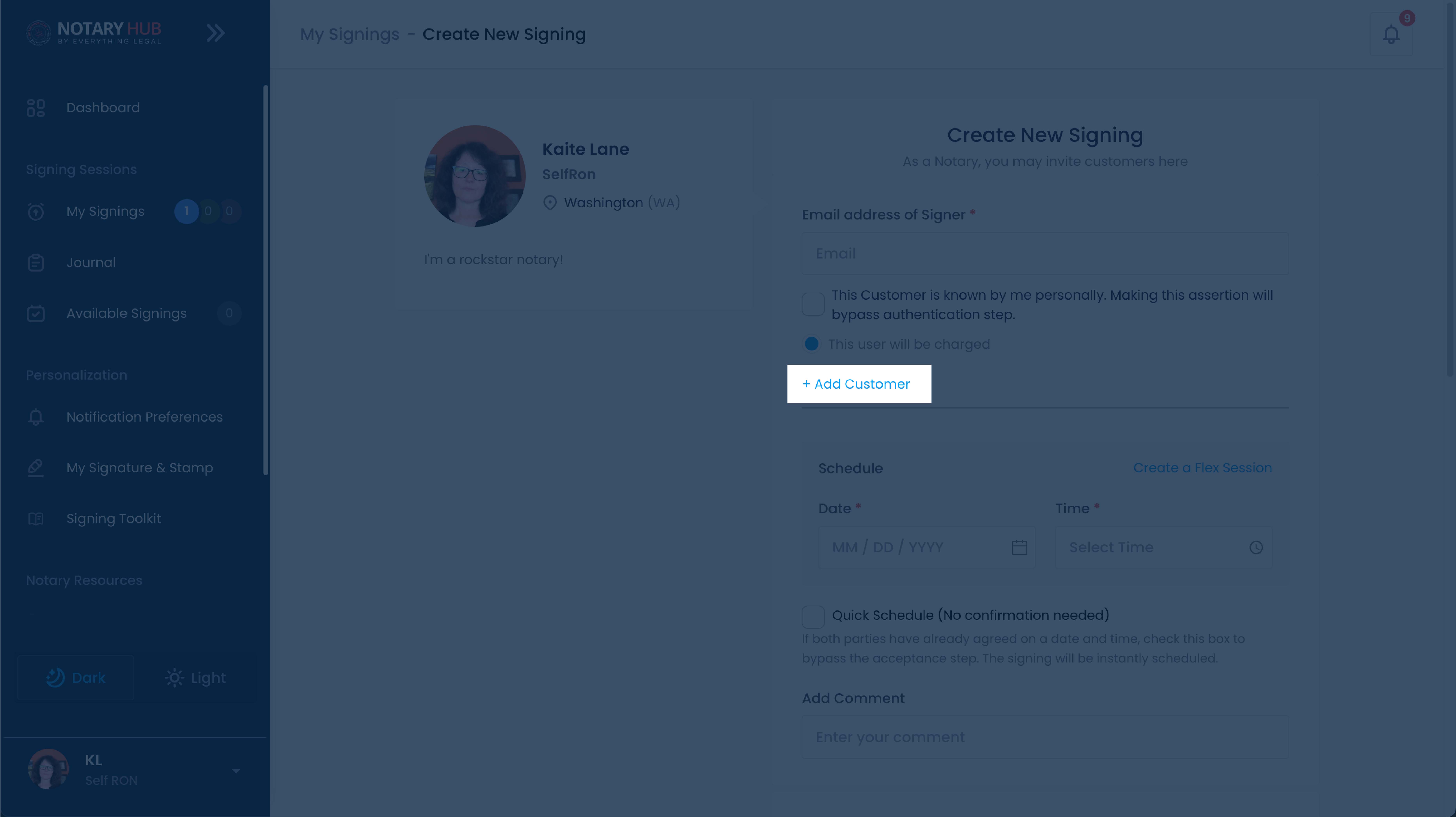 Add Customer