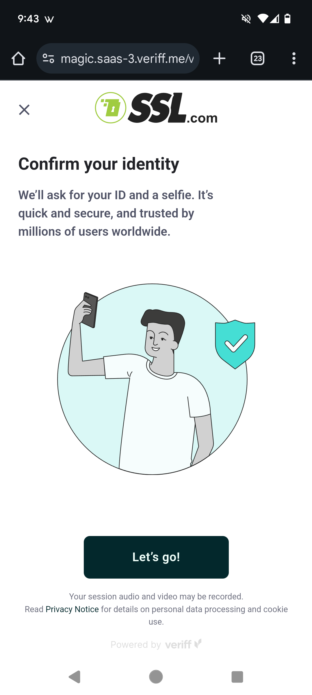 Confirm Identity