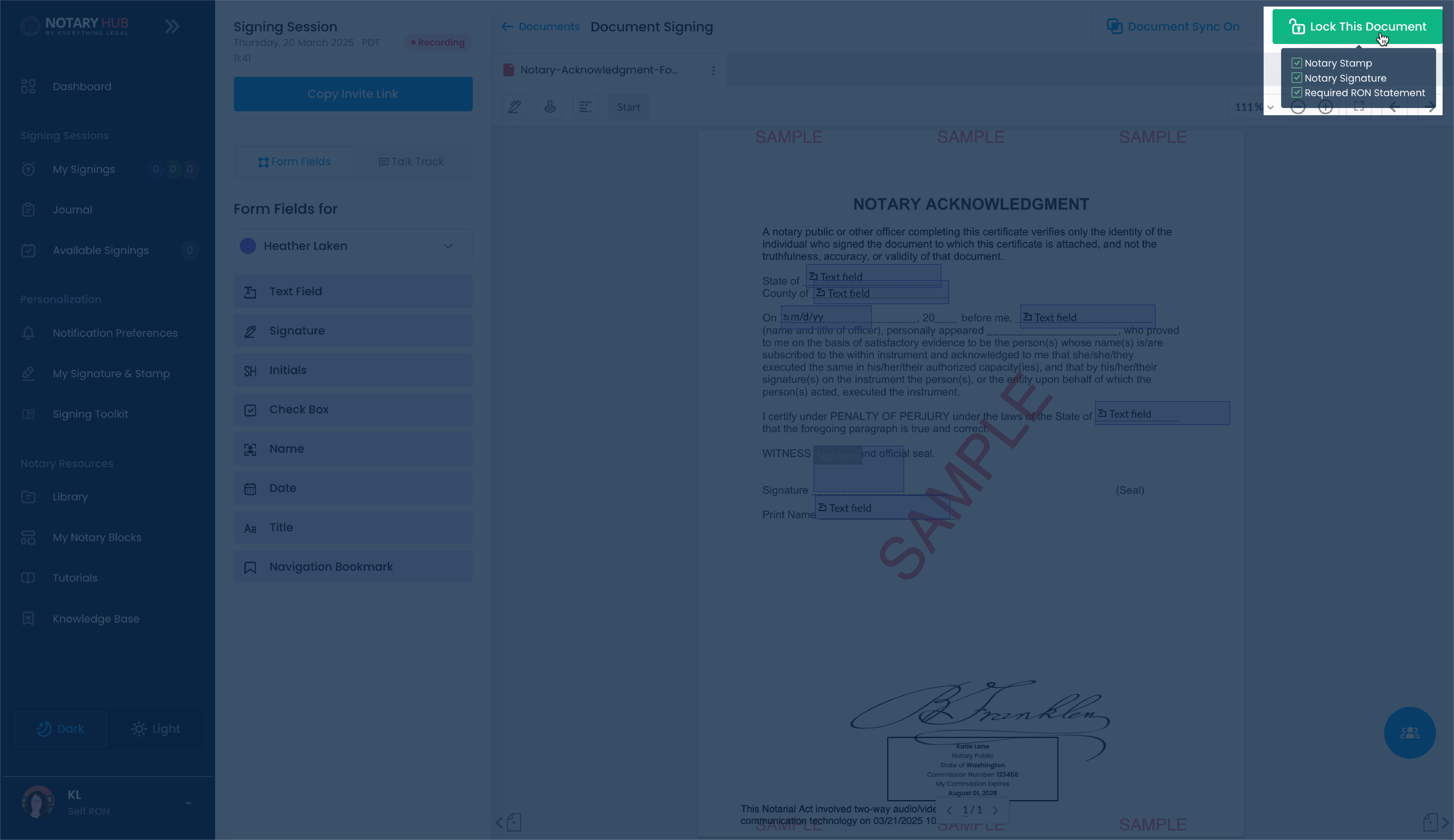 Lock This Document