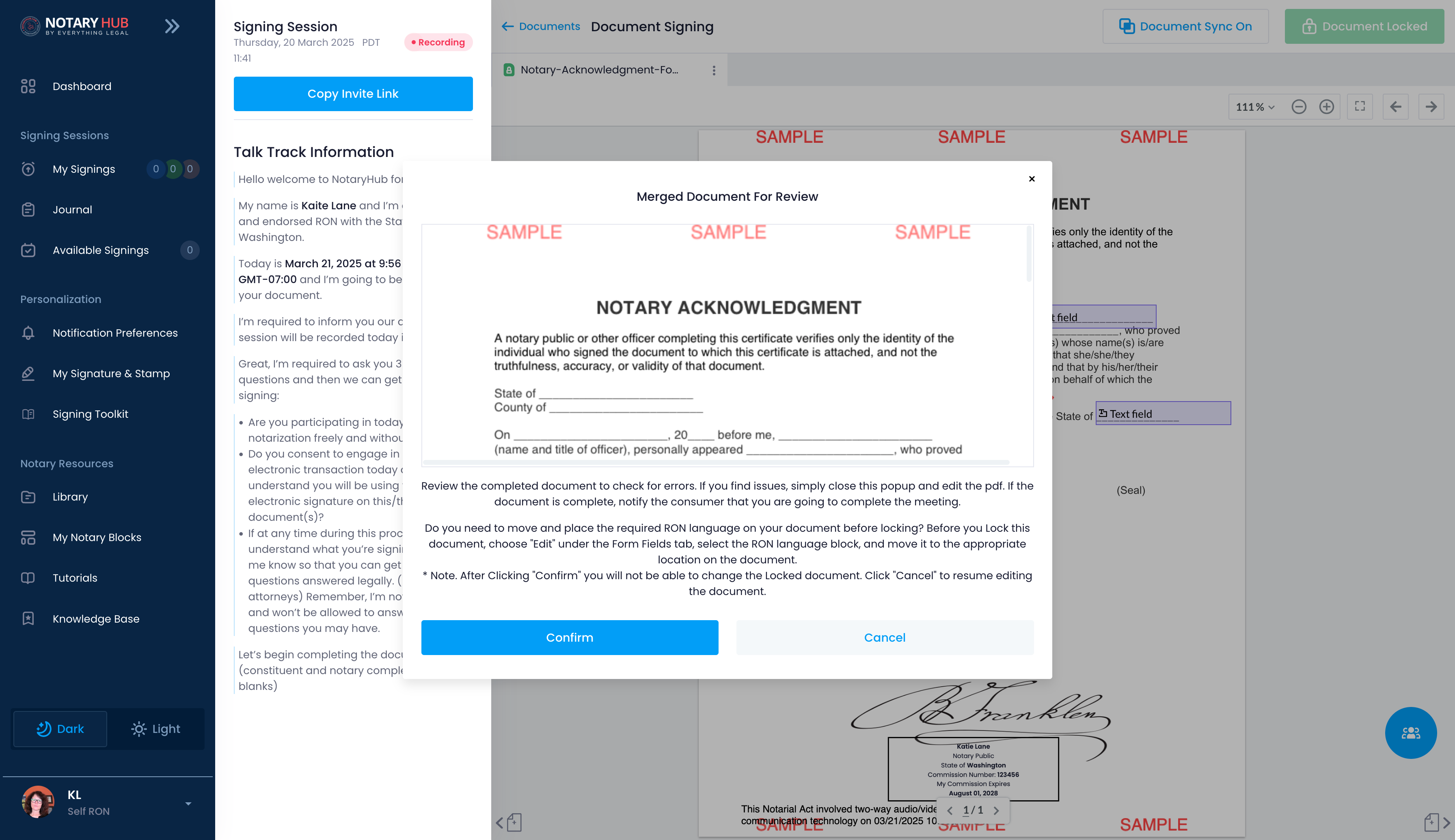 Notary-Acknowledgement