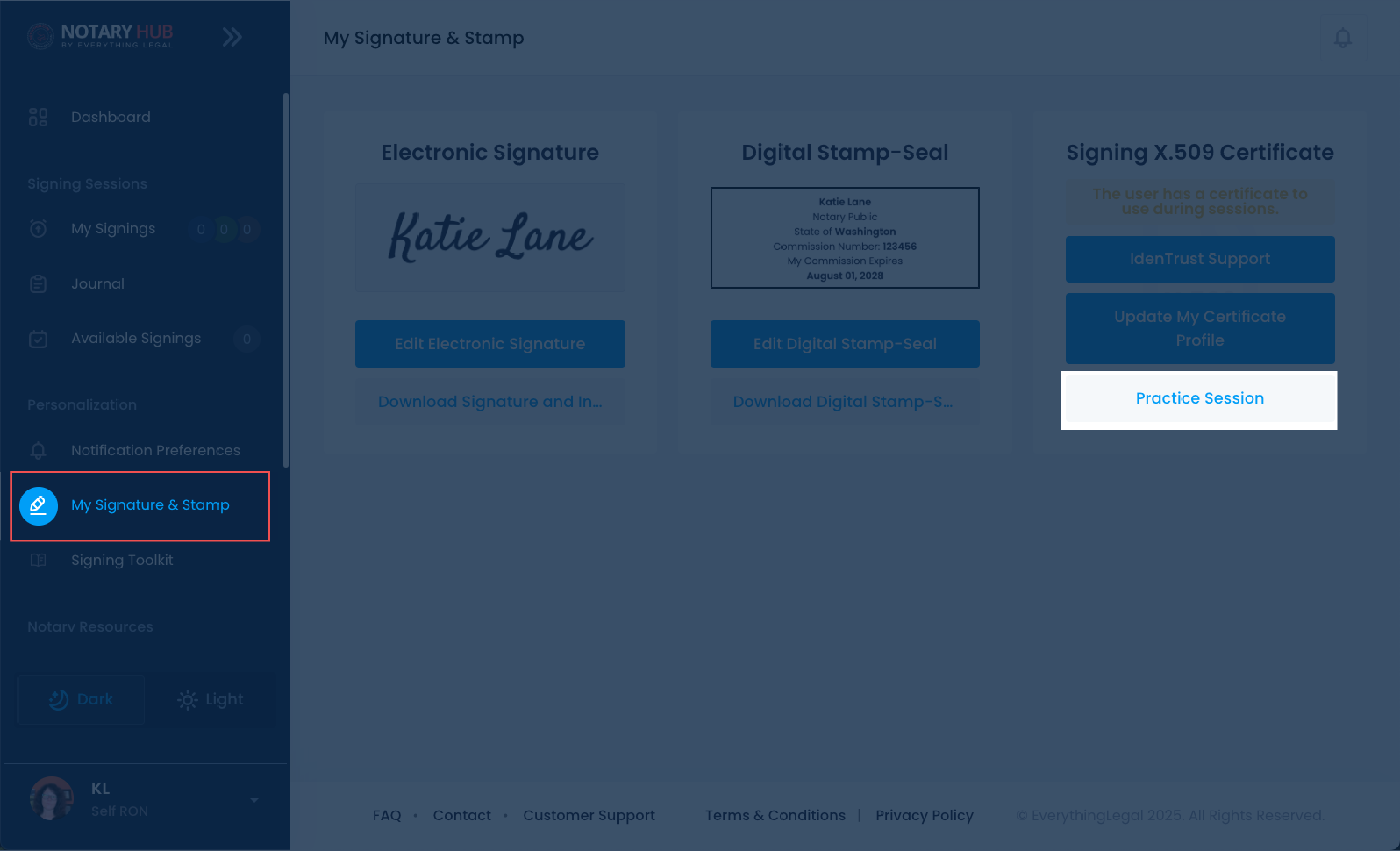 My Signature & Stamp