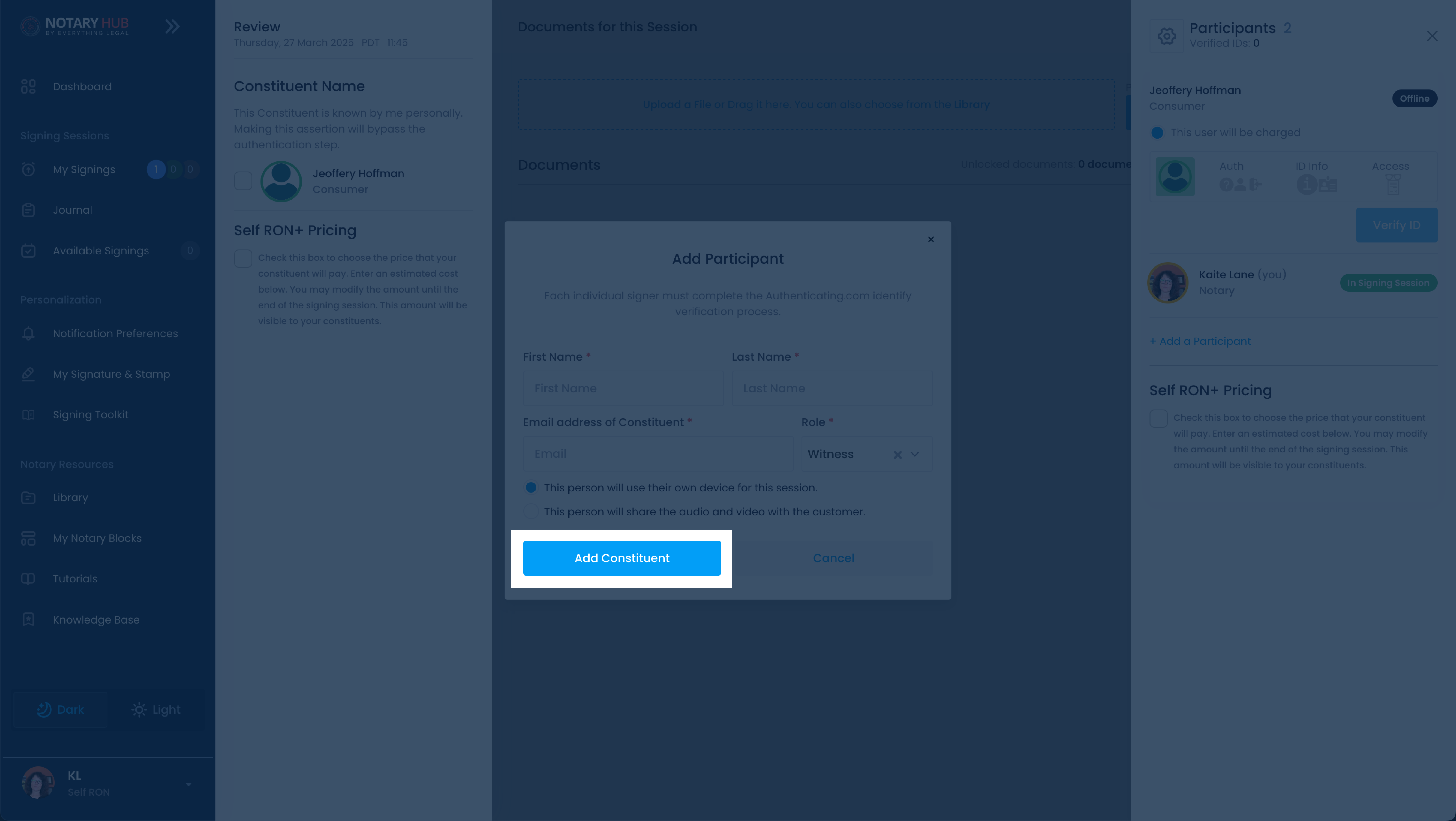 Add Constituent