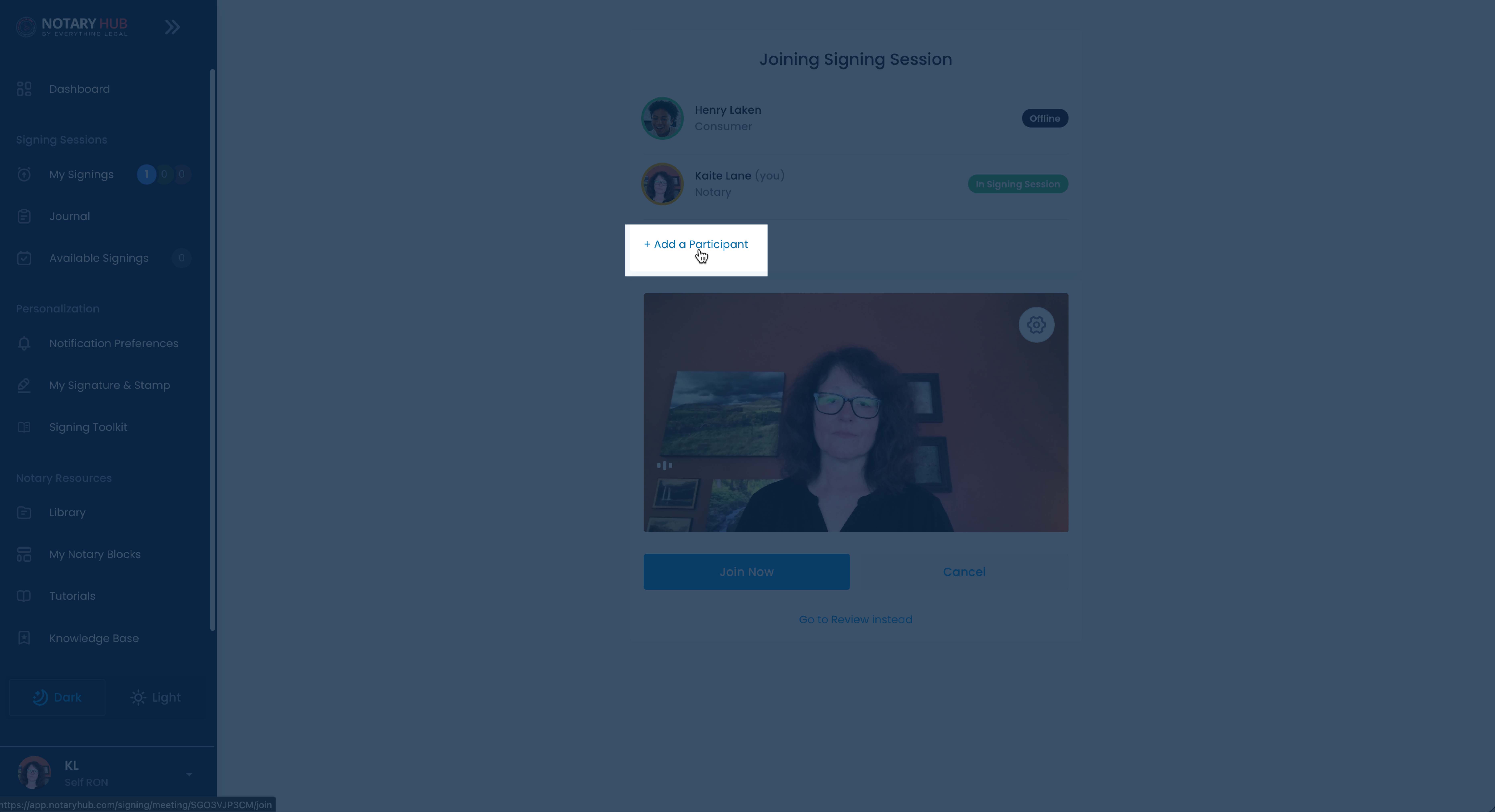 Add a Participant