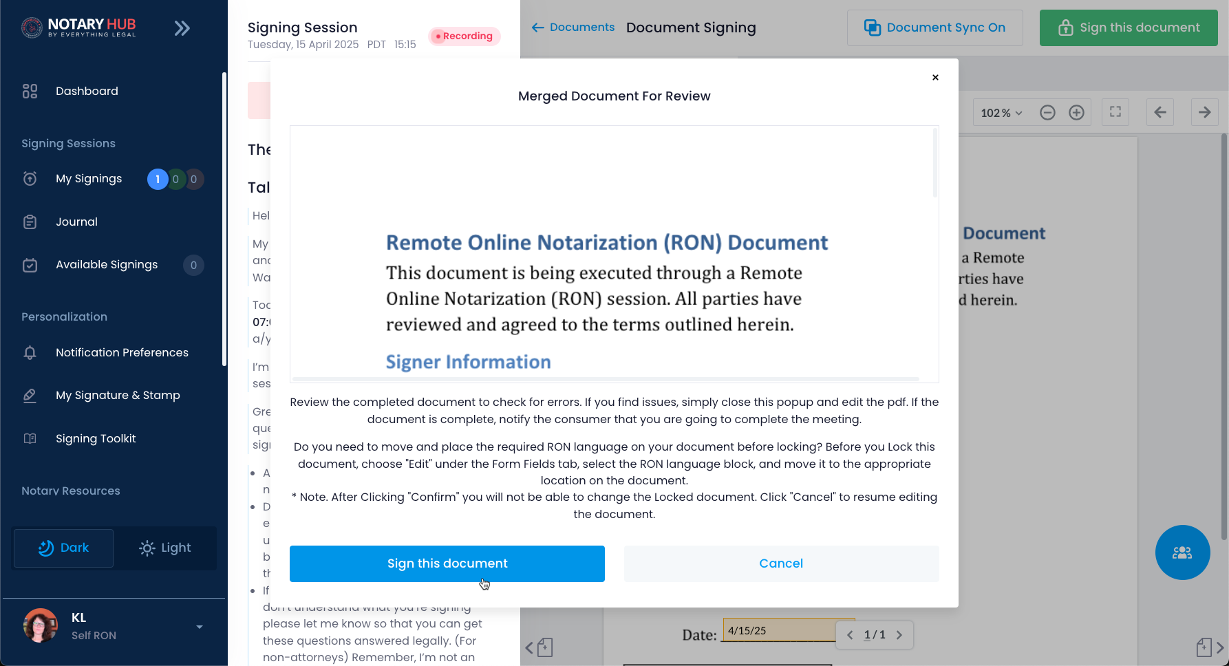 Sign This Document