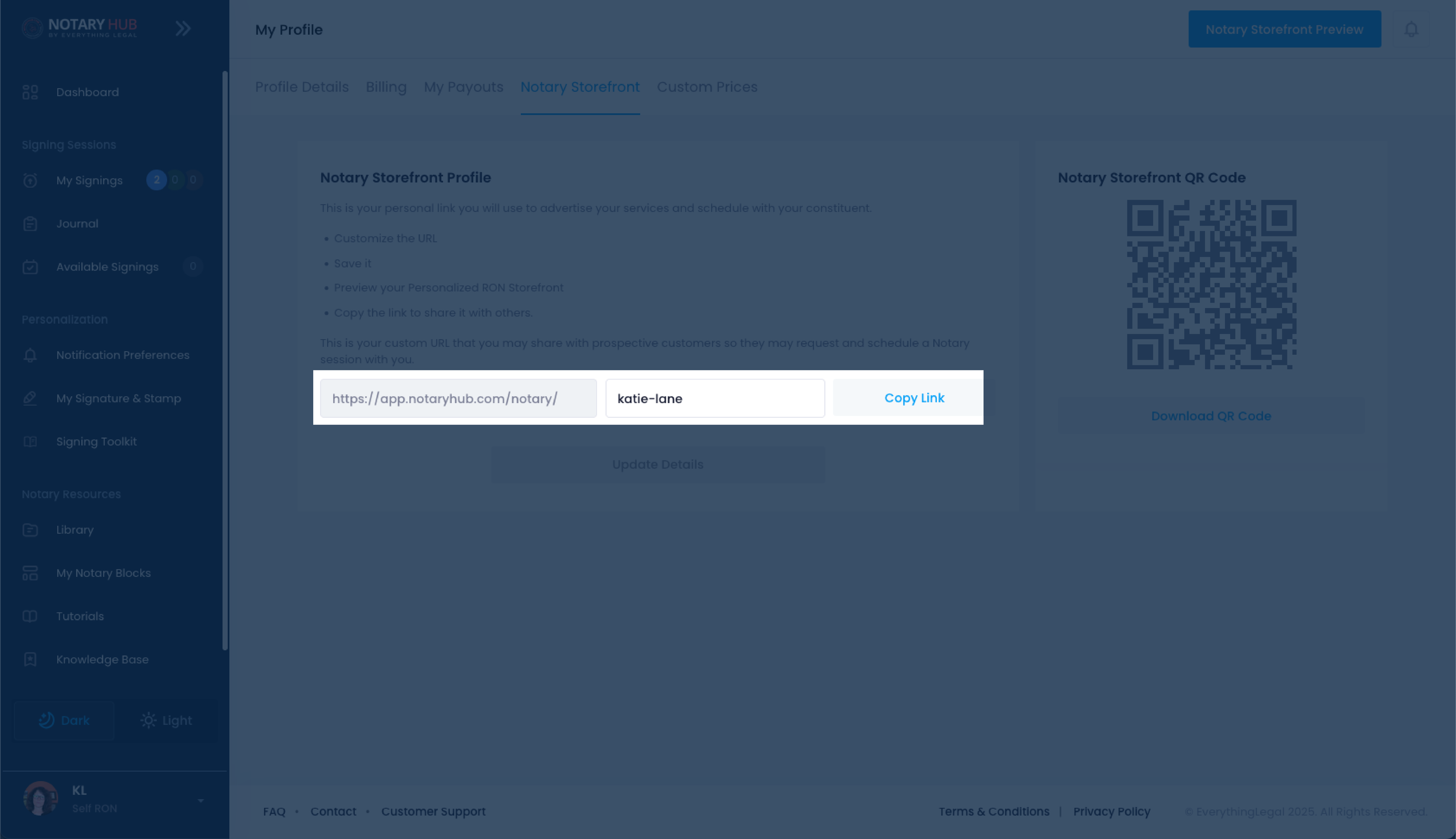 Profile Link