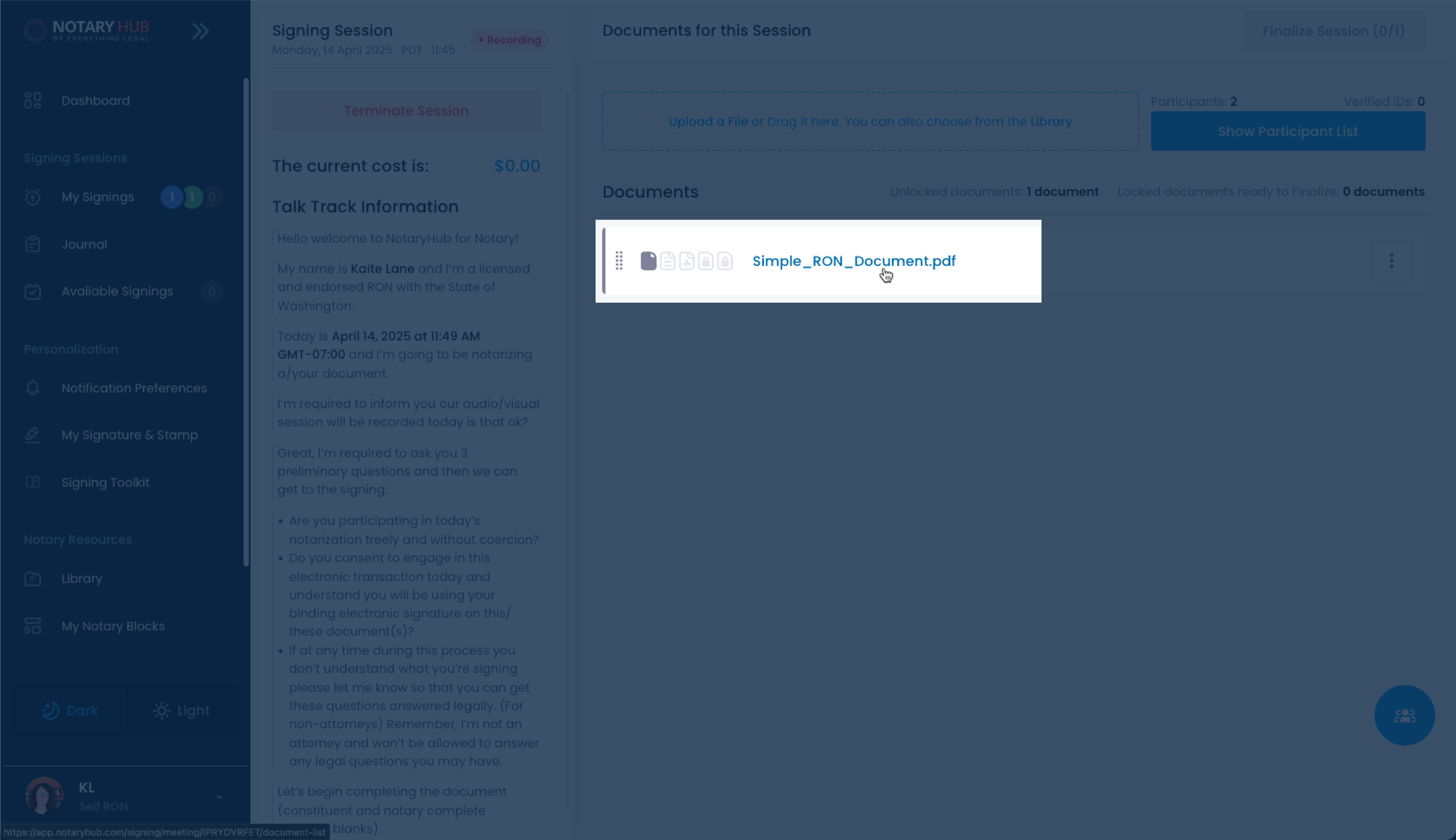 Open Document