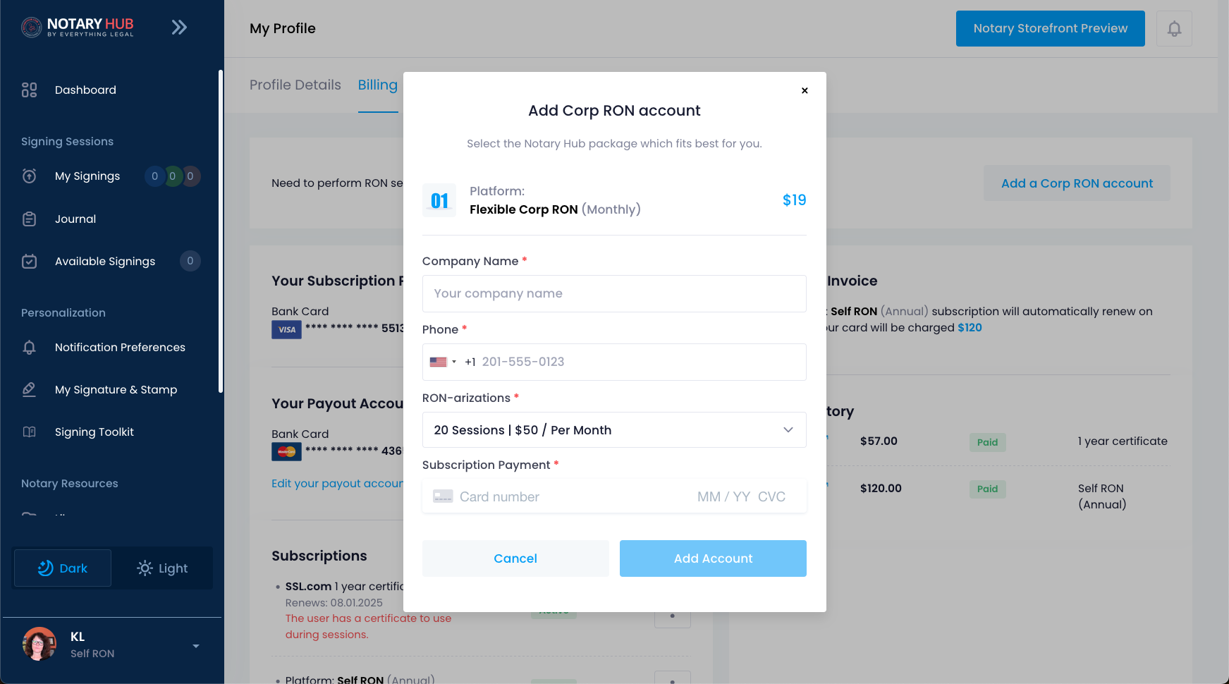 Add Account