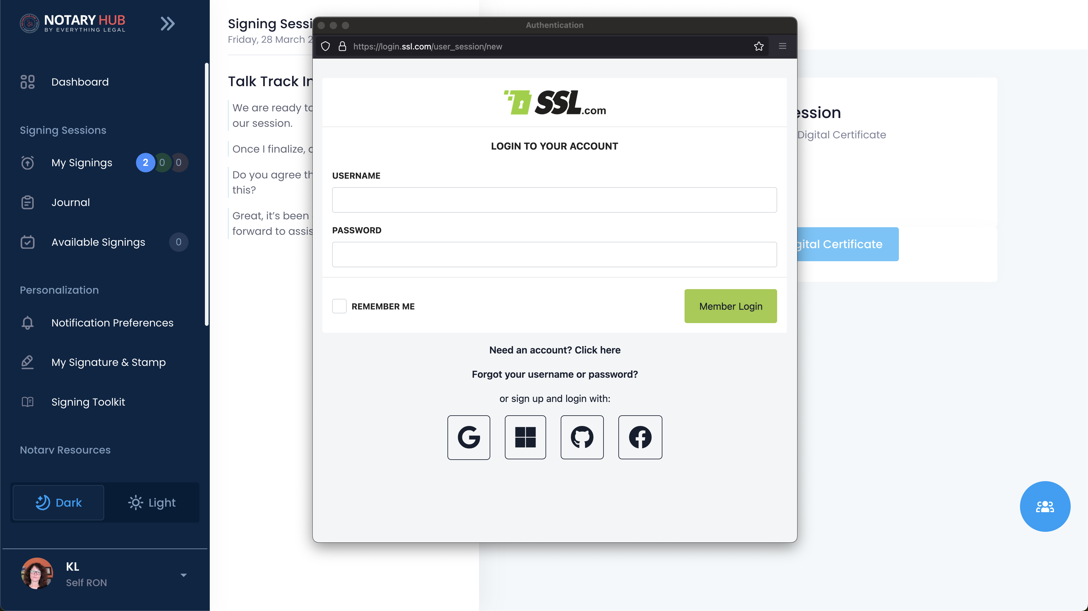SSL Login